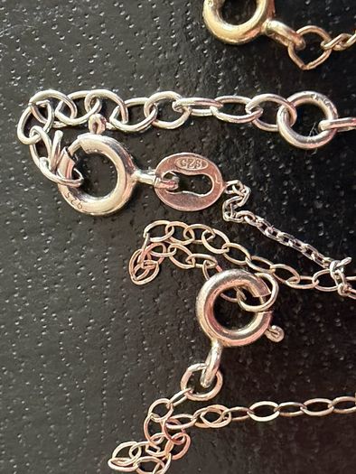 sterling silver necklaces lot