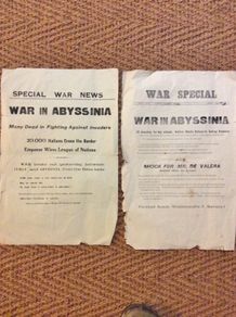 Special War news War on Abyssinia 1935 - 1937