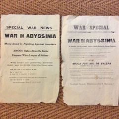 Special War news War on Abyssinia 1935 - 1937