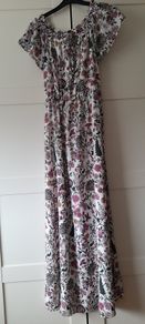 H&M Maxi dress 10 white floral