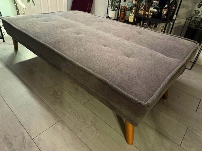 Light Grey Fabric Sofa Bed