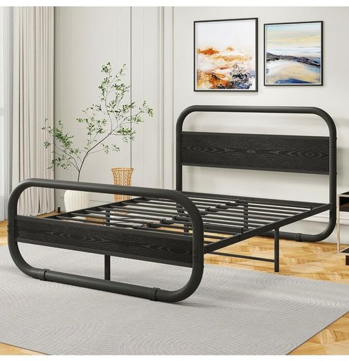 King Bed Frame with Headboard