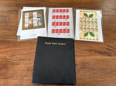 Great Britain Stamp Mint Smilers Sheets 2000 In Royal Mail Binder