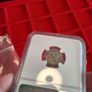 Roman Empire Severus Denarius Toned Coin 'Mars Advancing' Image 3