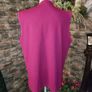Vintage fuschia pink sleeveless cardigan xl Image 7