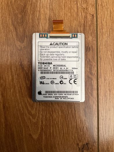 iPod Toshiba 30GB Internal 4200RPM 1.8" (MK3008GAL) HDD