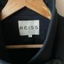 Reiss Black Funnel Neck Coat Image 4