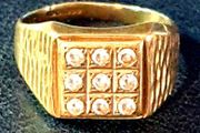 Vintage Gentlemans Gemset Ring