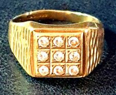 Vintage Gentlemans Gemset Ring