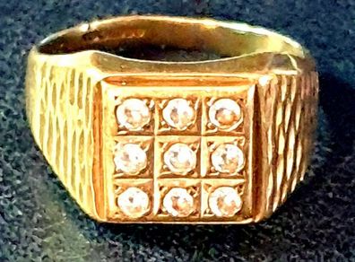 Vintage Gentlemans Gemset Ring
