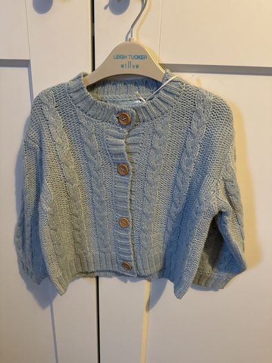 Leigh tucker Willow cardigan blue 12-18 m - new with tag