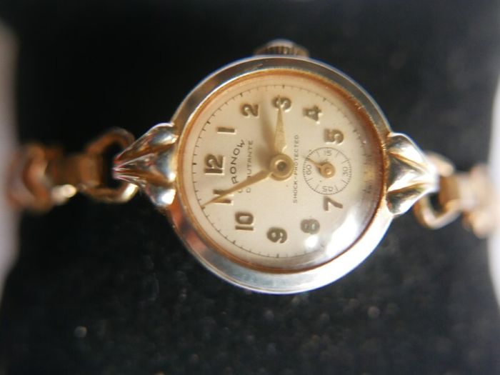 Vintage 1930s CRONOW Rolled Gold Watch - Working Vintage Ladies Manual Wind Up Wrist Watch