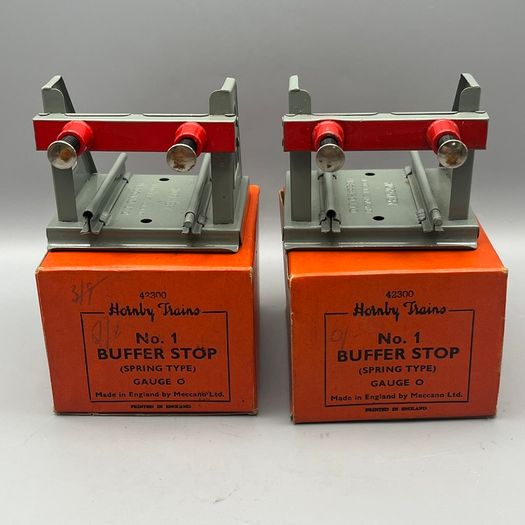 HORNBY O Gauge Spring Buffer Stop x 2 42300 - Boxed