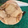 Hand crafted bird on timber perch. New Image 8