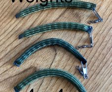 Sets of 4  X 4 GRAM wriggle weights for salmon & trout