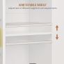 White Storage Cabinet 2-Door Bathroom, Living Room, Bedroom Image 4