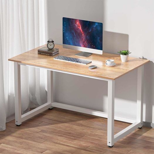 Modern Office Desk Computer Table Laptop Study Table Metal Steel Frame Easy Assemable Home Office Workstation