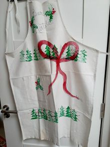 2026 Vintage Italian Christmas apron
