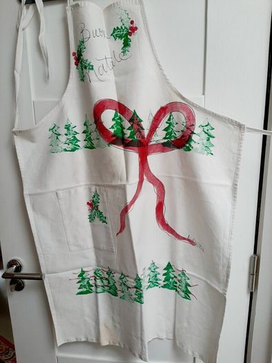 2026 Vintage Italian Christmas apron