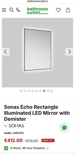 Sonas Bathroom Mirror