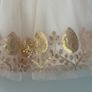 Cotton on kids girls light pink with gold sequins tulle skirt age 1-2 EUC Image 2