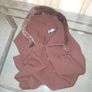 Brown Faux Fur Trimmed Hood Scarf Image 2