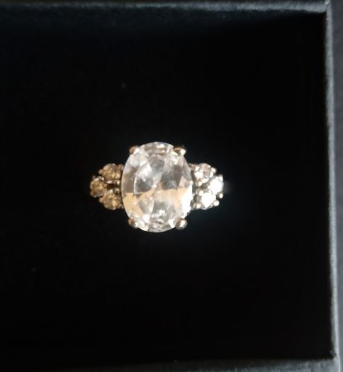 Sterling silver cubic zirconia ring size K