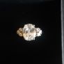 Sterling silver cubic zirconia ring size K Image 3