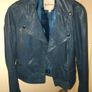 AS NEW - Mary Portas Aqua Marine soft genuine leather jacket Image 9