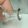 493 - Set of 6 Vintage Clear Glass Screw Cork Top Collectible Decorative Bottles and Jars Image 4