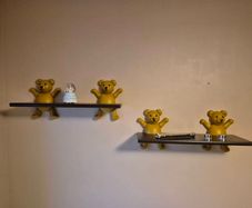 Wall mounted shelves