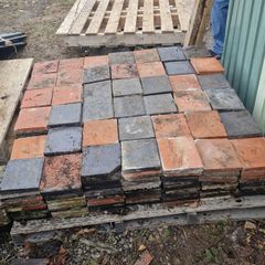 quarry tiles red and black