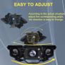 Two Lights, 3-Inch Auxiliary Motorcycle Lights with White Illumination, High Lumens, Image 5