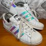 Adidas Superstar Ladies White Leather Trainers UK5 EUR38 Image 2
