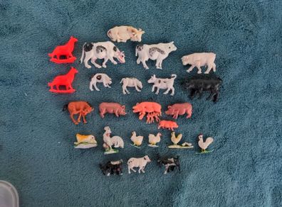 Vintage toy farm animals