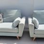 3 seater + 2 seater + large footstool Image 6