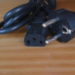 Power Cord with EU Plug, 230V, 3 pin