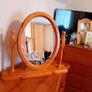 Solid Pine Dressing Table Mirror Pristine Condition Image 4