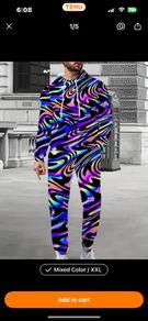 Colorful track suit