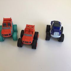 Bundle of 3 Die Cast & Plastic Blaze and the monster machines vehicles