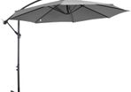 Cantilever Umbrella Parasol Hanging Banana Steel Dark Grey 3M Patio