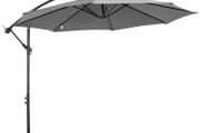 Cantilever Umbrella Parasol Hanging Banana Steel Dark Grey 3M Patio