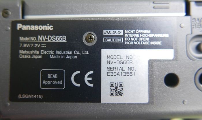 Panasonic NV-DS65 Digital Camcorder , (charger, tape and bag) works well