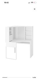 ikea workstation desk white