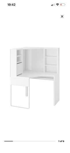ikea workstation desk white