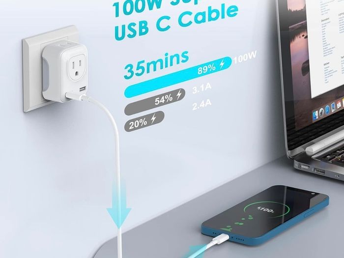 USB C to USB C Cable, 6FT USB C Charger Cable 100W Fast Charging Type C Cable for MacBook Pro 2020, iPad Pro 2020, iPad Air 4,Galaxy S22 S21 Ultra S20 and More Type-C Devices/Laptops