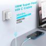 USB C to USB C Cable, 6FT USB C Charger Cable 100W Fast Charging Type C Cable for MacBook Pro 2020, iPad Pro 2020, iPad Air 4,Galaxy S22 S21 Ultra S20 and More Type-C Devices/Laptops Image 4