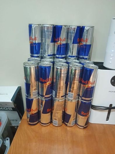 35 cans of Red Bull