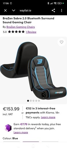 Brazen Bluetooth Surround Sound Gaming Chair