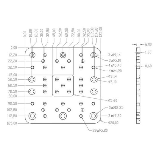 C Beam Extra Large Gantry Plate